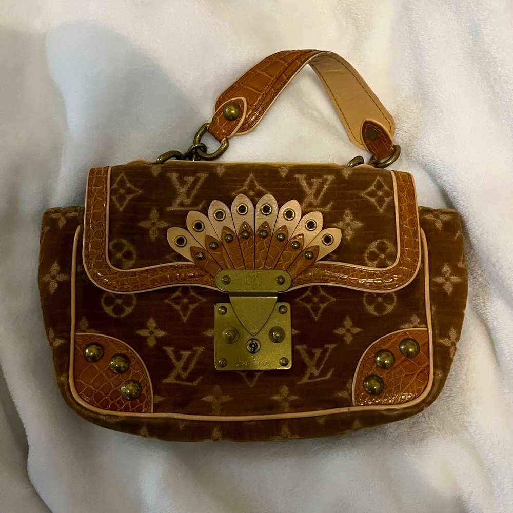 Authentic ostrich skin Louis Vuitton bag
